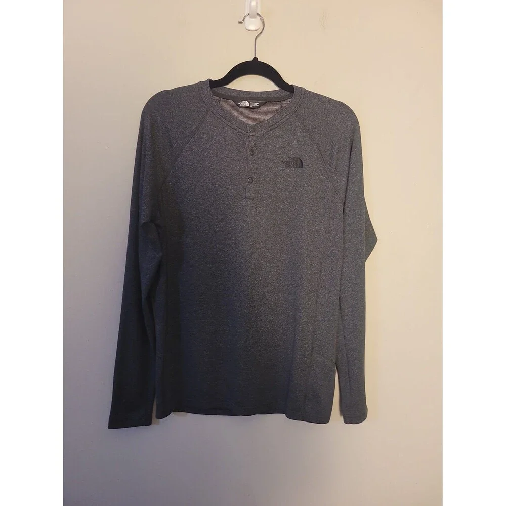 The North Face Polartec Mens Base Layer Long Sleeve Henley Tee Sz S